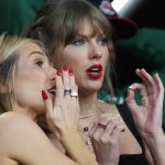 Taylor Swift chugs her drink during Super Bowl LVIII, sets off social media frenzy